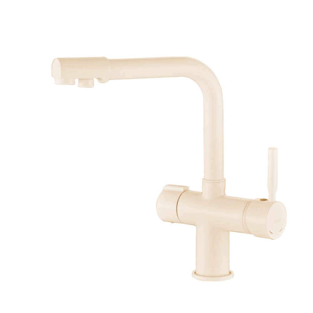 Смеситель для кухни Haiba HB70088-9 с подключением фильтра питьевой воды, бежевый