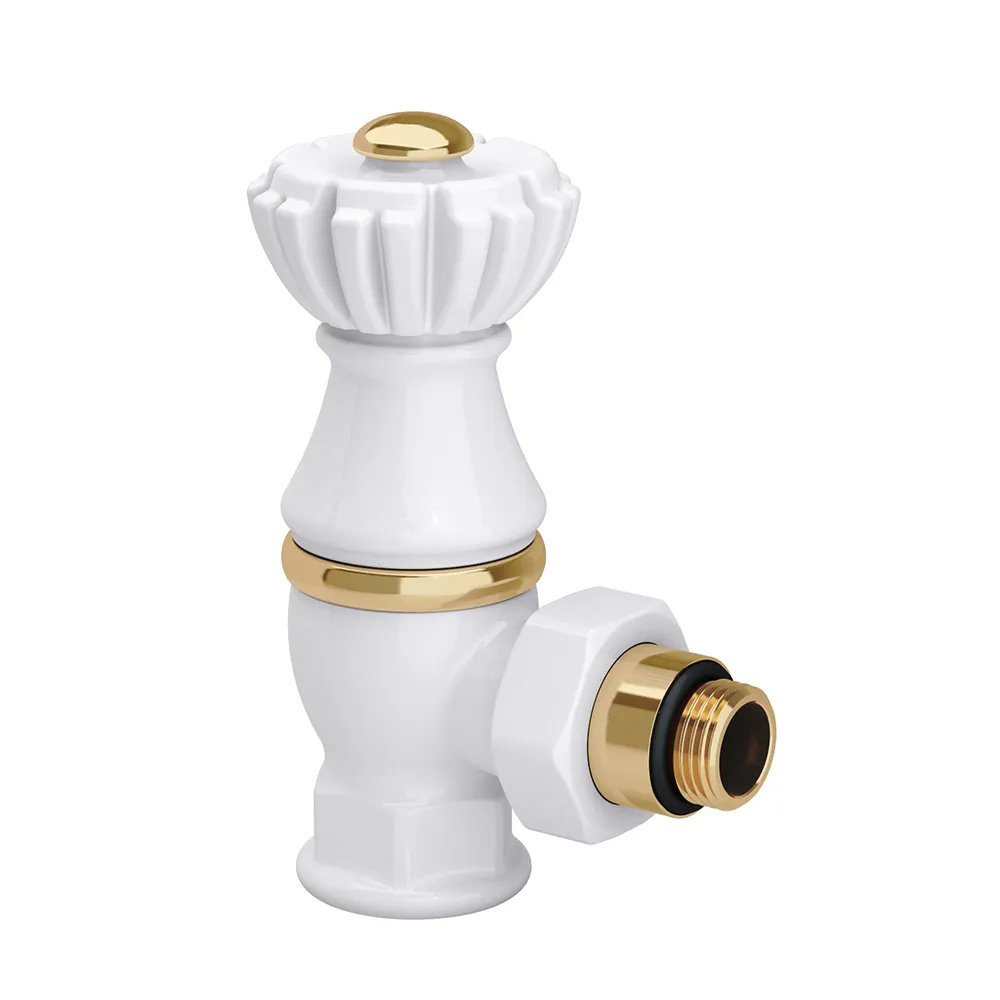 Клапан SR Rubinetterie угловой серия "Liberty" 1/2"х3/4", цвет белый