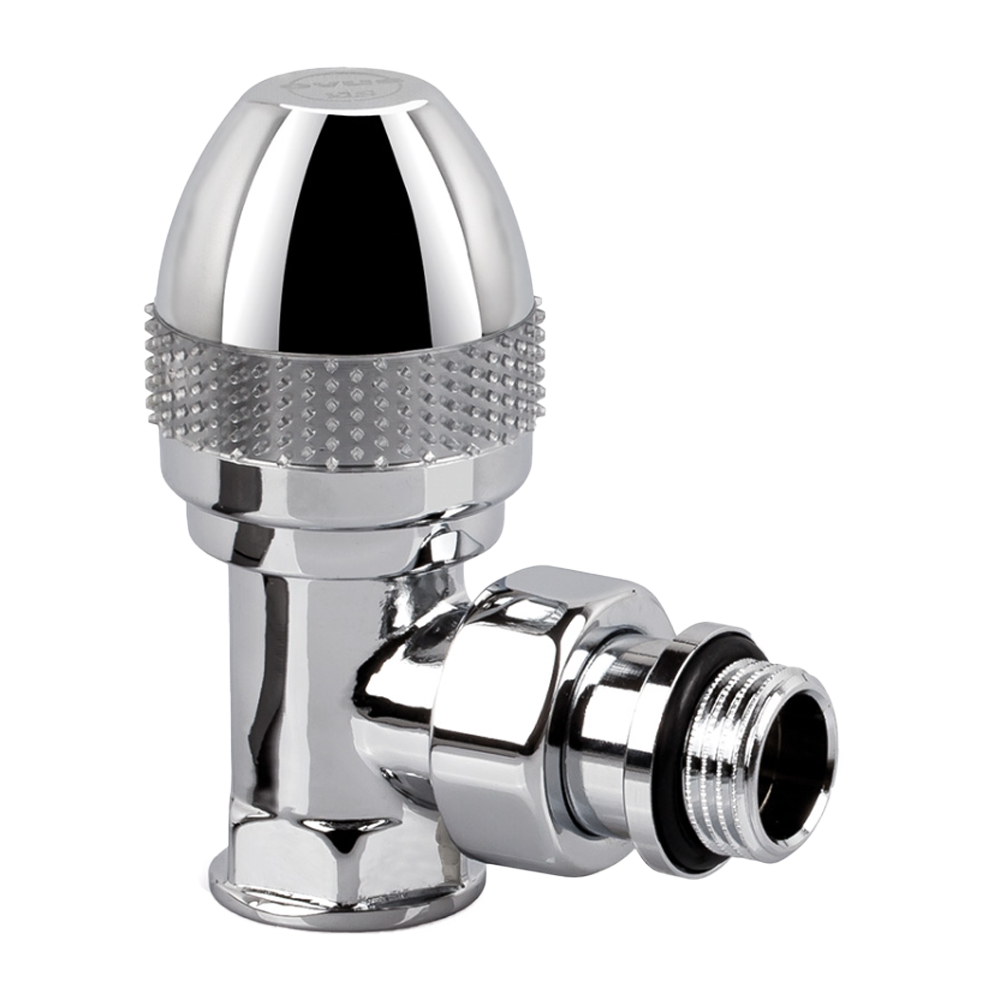 Вентиль SR Rubinetterie угловой серия "Ovus" 1/2", цвет хром