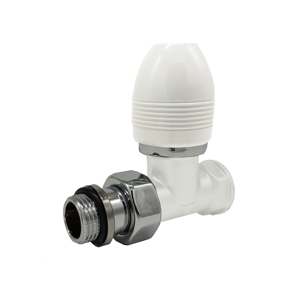 Вентиль SR Rubinetterie прямой серия "Ovus" 1/2", цвет белый