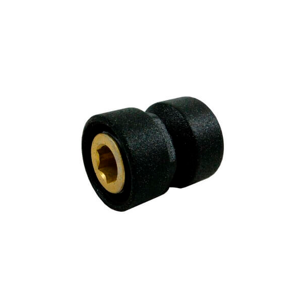 Резьбовое соединение Schlosser для стальных труб GW M22x1,5 x GW 1/2, Чёрное