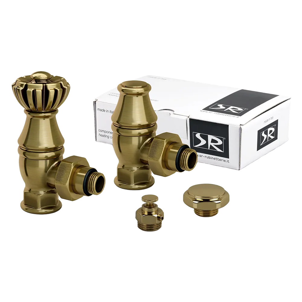 Комплект SR Rubinetterie серия "Liberty" 1/2"х3/4" угловой, цвет бронза