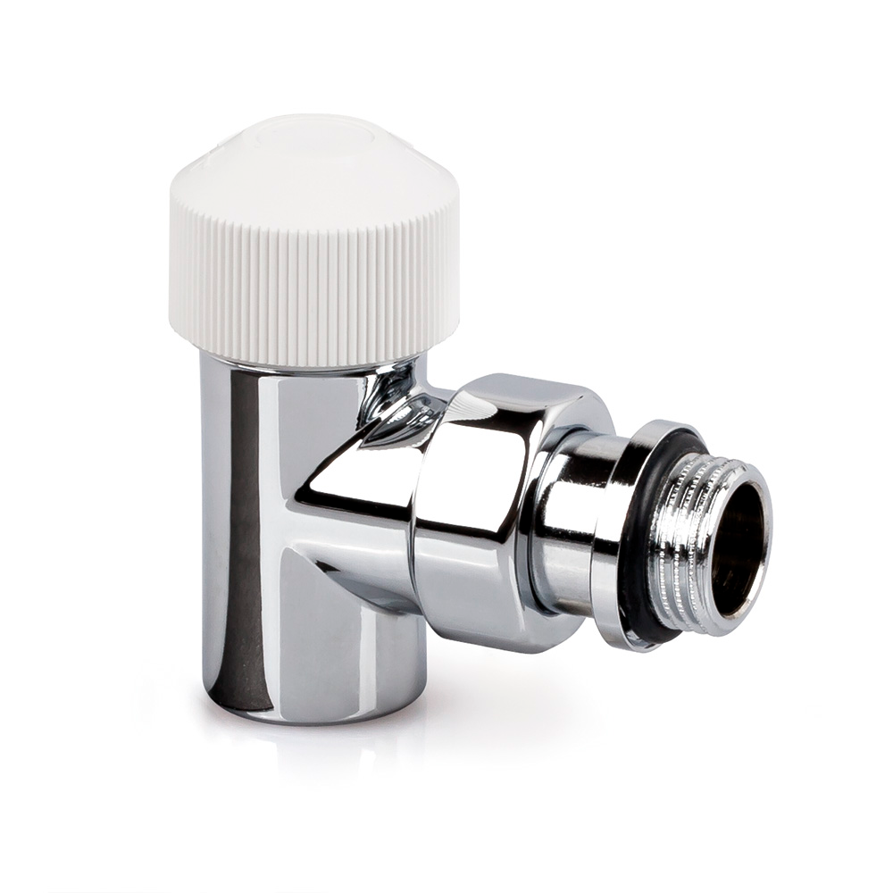 Вентиль на подачу угловой SR Rubinetterie серия Tondera 1/2", термостатический, хром