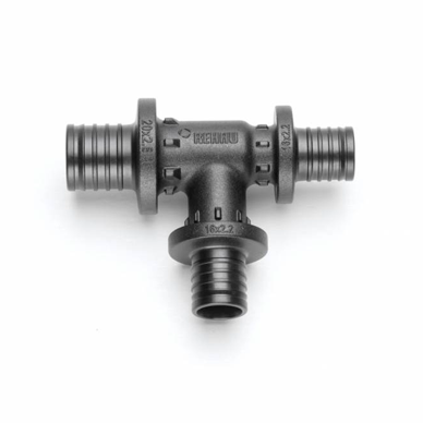 Тройник REHAU с уменьшенным боковым и торцевым проходами 25-20-20 PX