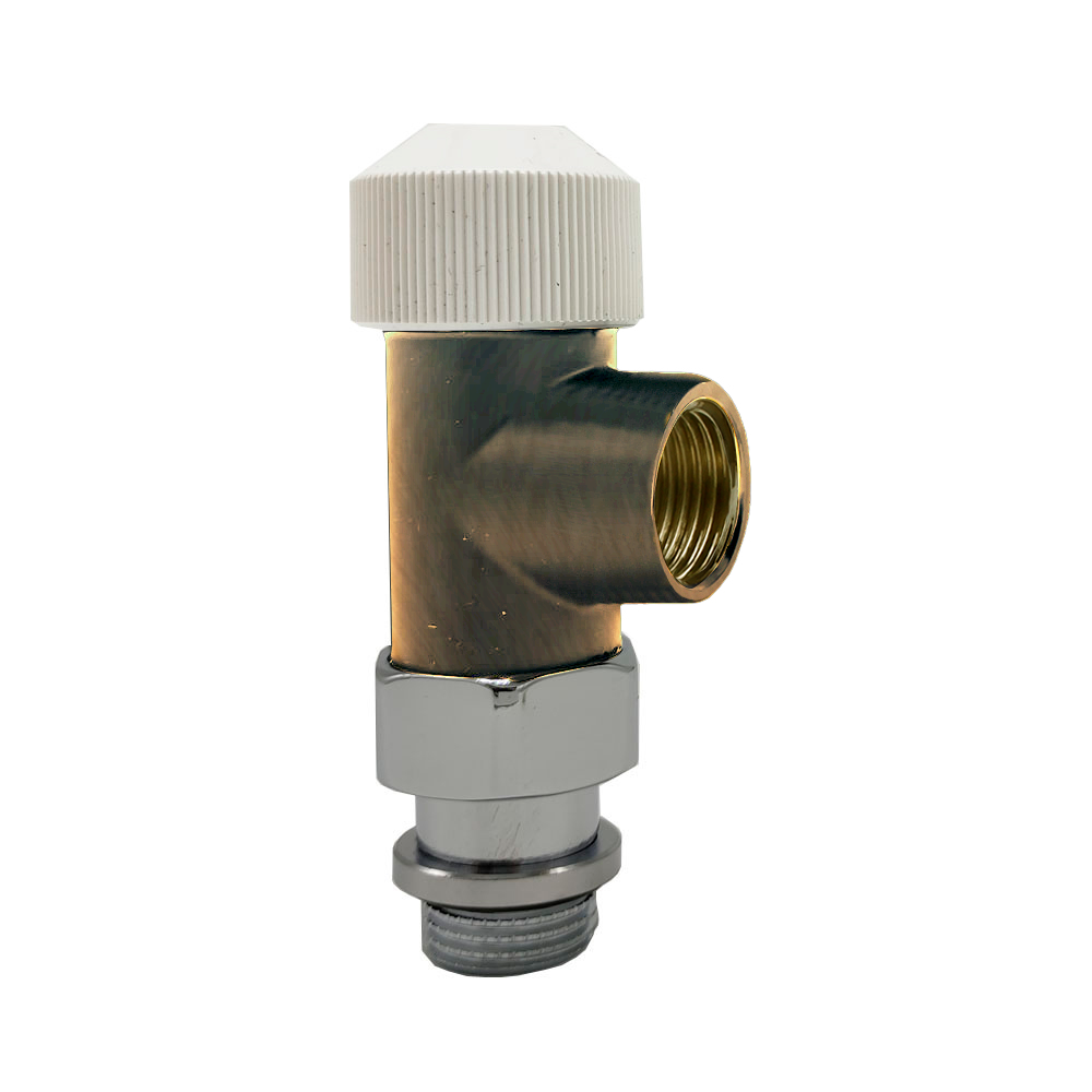 Вентиль на подачу осевой SR Rubinetterie Tondera 1/2", термостатический, цвет бронза