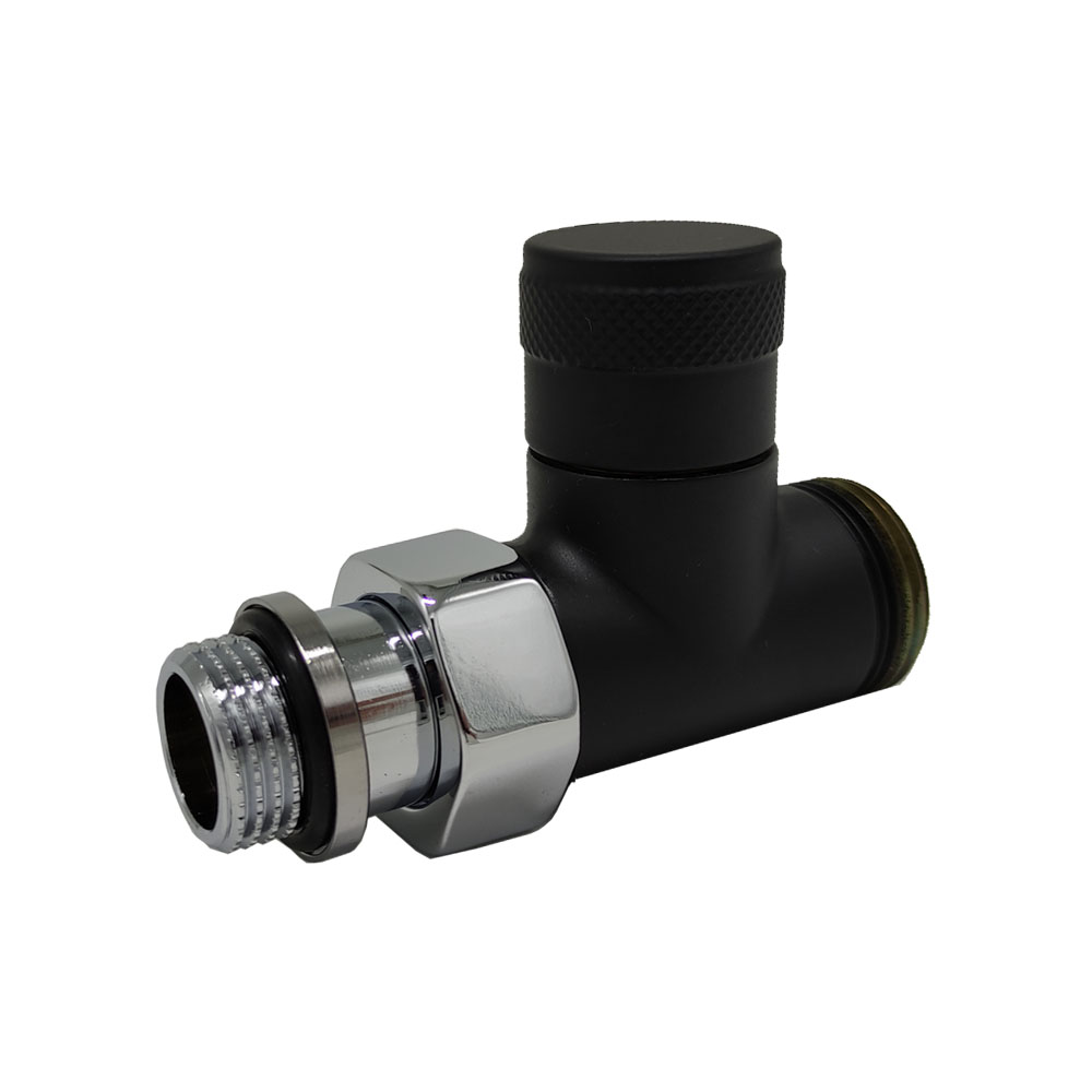 Прямой запорный вентиль SR Rubinetterie Tondera 1/2"х3/4" E, цвет черный