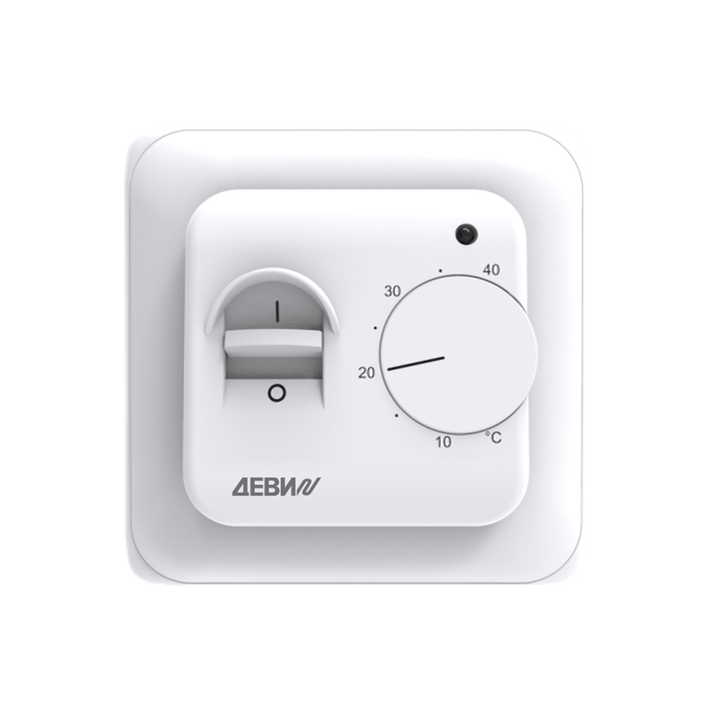 Терморегулятор ДЕВИ Base, с датчиком пола, 16А
