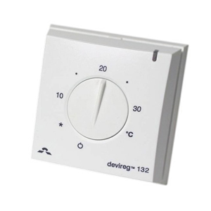 Терморегулятор DEVIreg™ D-132 накладной, с датчиком пола и воздуха, 16А