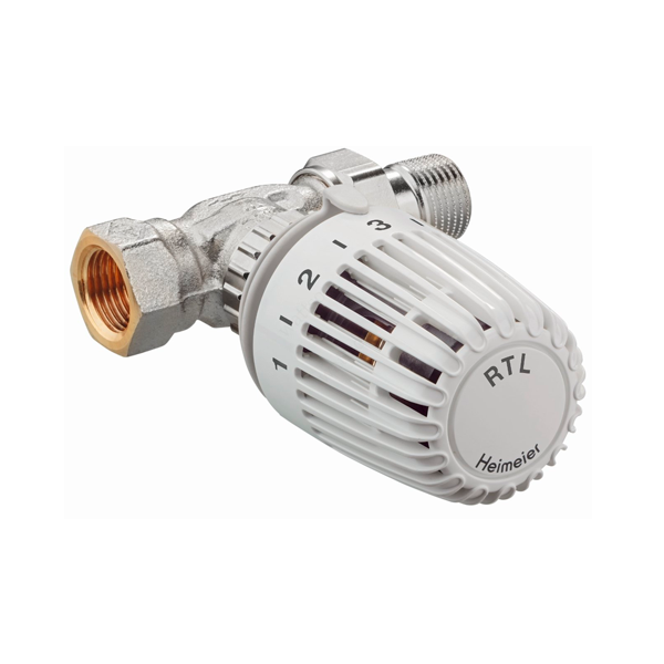 Клапан Heimeier с регулятором расхода и ограничителем температуры RTL, проходной, Rp 1/2"