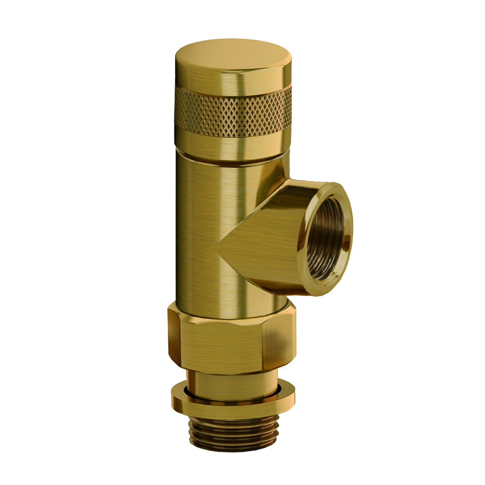 Запорный клапан осевой SR Rubinetterie серия Tondera, 1/2", цвет бронза